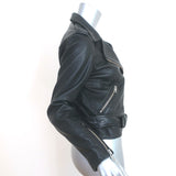 AllSaints Balfern Leather Biker Jacket Black Size US 6