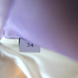 Sandro Iska Cropped Ombre Satin Blazer Lavender/Cream Linen-Blend Size 34