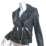 AllSaints Balfern Leather Biker Jacket Black Size US 6
