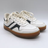Celine CT-10 Low Top Sneakers White & Black Leather Size 36
