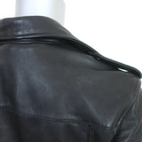 AllSaints Balfern Leather Biker Jacket Black Size US 6