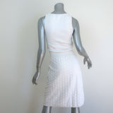 Fendi Honeycomb Knit Sleeveless Dress White Size 42