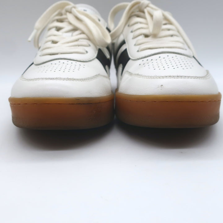 Celine CT-10 Low Top Sneakers White &amp; Black Leather Size 36