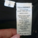 Ulla Johnson Josette Mini Dress Black Eyelet-Embroidered Floral Print Size 2