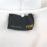 Fendi Honeycomb Knit Sleeveless Dress White Size 42