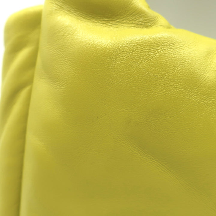 Prada Small Padded Soft Nappa Leather Tote Yellow Crossbody Bag