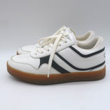 Celine CT-10 Low Top Sneakers White & Black Leather Size 36