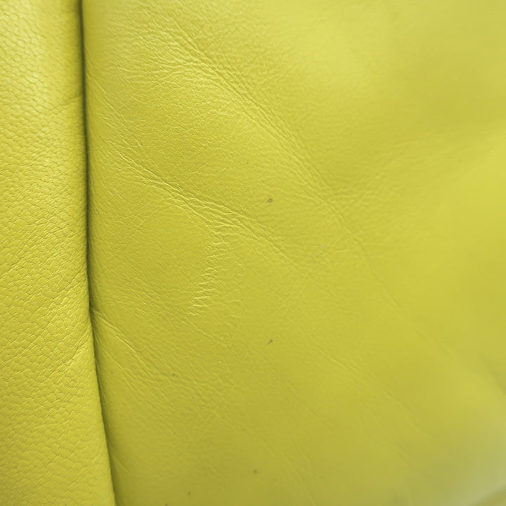 Prada Small Padded Soft Nappa Leather Tote Yellow Crossbody Bag