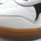 Celine CT-10 Low Top Sneakers White & Black Leather Size 36