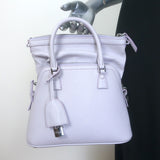 Maison Margiela 5AC Classique Mini Foldover Tote Lilac Grained Leather Crossbody