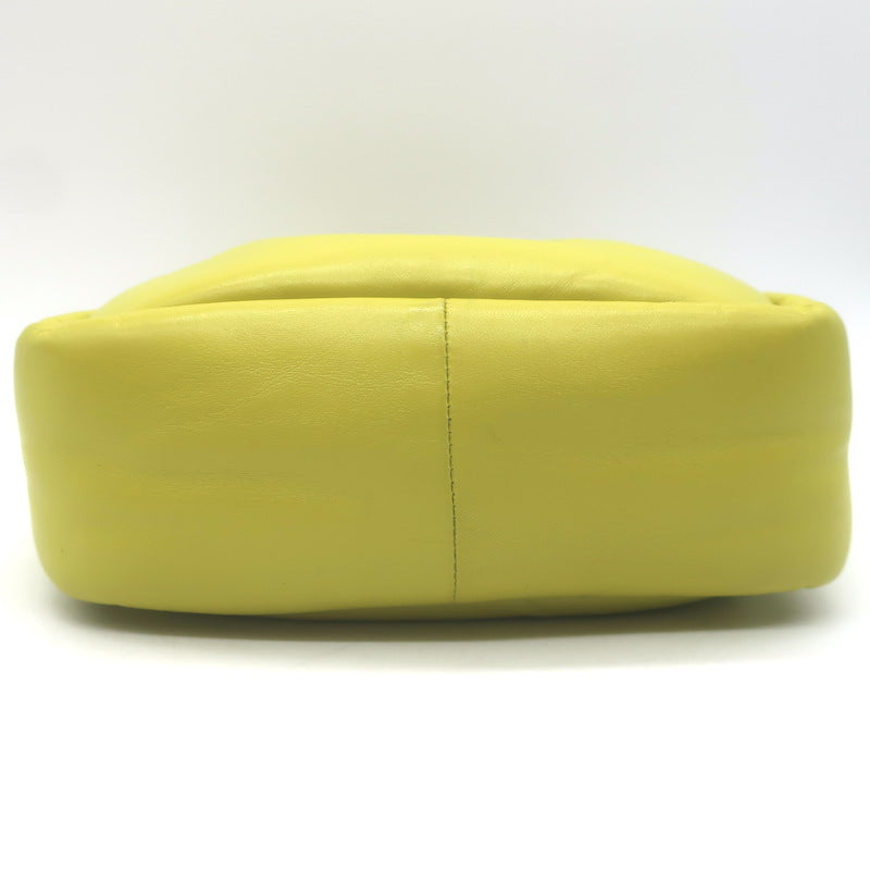 Prada Small Padded Soft Nappa Leather Tote Yellow Crossbody Bag