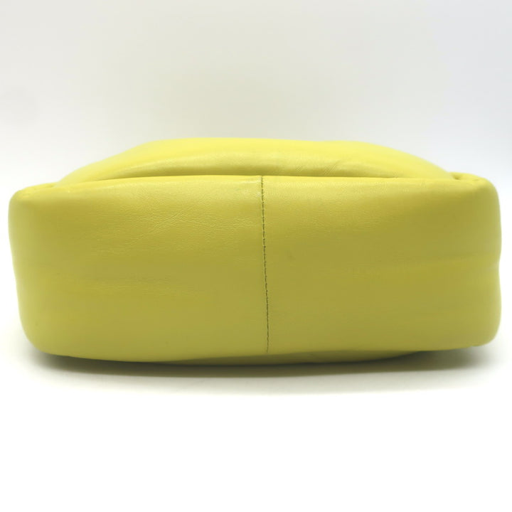Prada Small Padded Soft Nappa Leather Tote Yellow Crossbody Bag