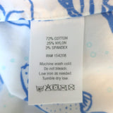 HVN Button-Front Dress Laura White Fish Print Stretch Cotton Size 2