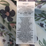 Tory Burch Smocked Tiered Midi Dress Cream Climbing Vines Print Size Small