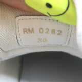 Celine CT-10 Low Top Sneakers White & Black Leather Size 36