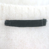 Jenni Kayne Pearl-Embellished Crewneck Sweater Cream Angora-Blend Size Medium