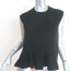 Balenciaga Peplum Top Black Size 36 Sleeveless Blouse