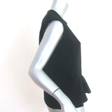 Balenciaga Peplum Top Black Size 36 Sleeveless Blouse