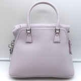 Maison Margiela 5AC Classique Mini Foldover Tote Lilac Grained Leather Crossbody