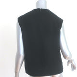 Balenciaga Peplum Top Black Size 36 Sleeveless Blouse