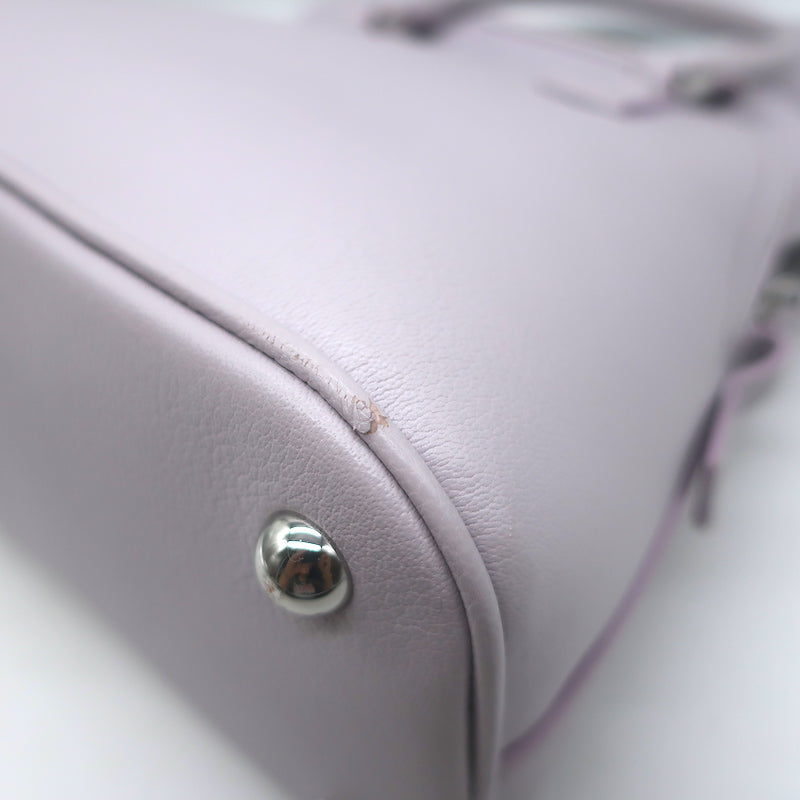 Maison Margiela 5AC Classique Mini Foldover Tote Lilac Grained Leather Crossbody
