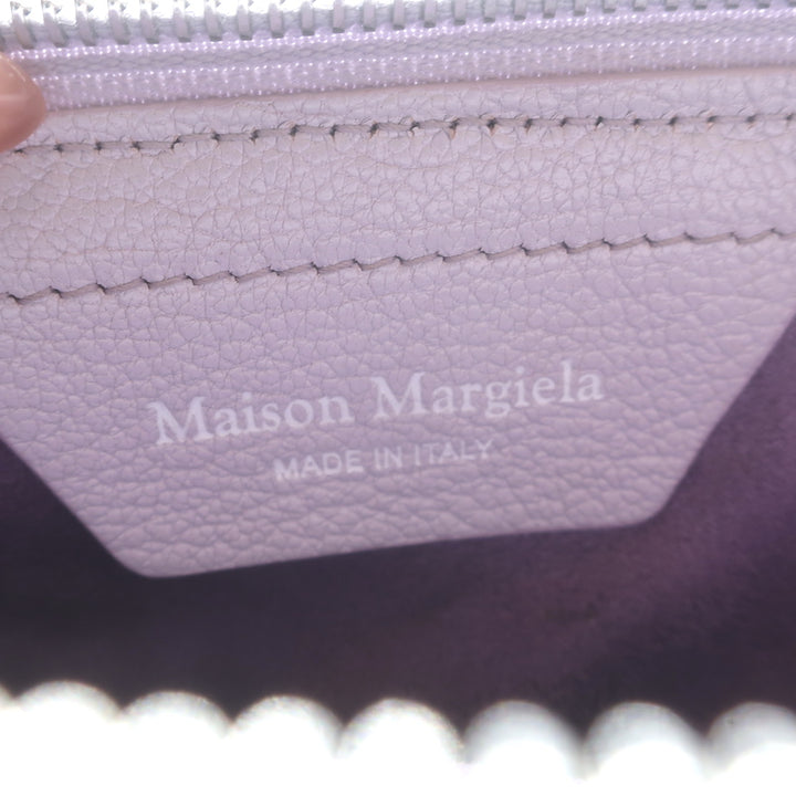Maison Margiela 5AC Classique Mini Foldover Tote Lilac Grained Leather Crossbody