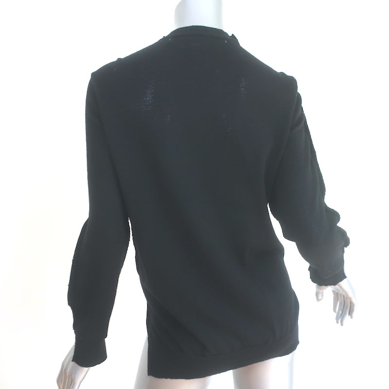 Comme des Garcons Deconstructed Cardigan Black Size Small