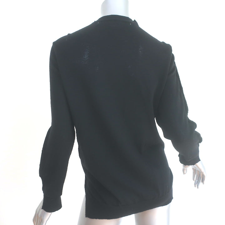 Comme des Garcons Deconstructed Cardigan Black Size Small