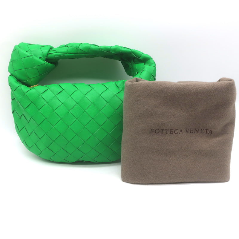 Bottega Veneta Mini Jodie Hobo Bag Parakeet Intrecciato Leather