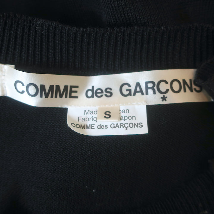 Comme des Garcons Deconstructed Cardigan Black Size Small