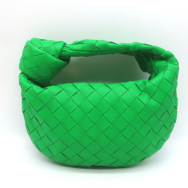 Bottega Veneta Mini Jodie Hobo Bag Parakeet Intrecciato Leather