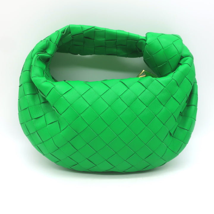 Bottega Veneta Mini Jodie Hobo Bag Parakeet Intrecciato Leather