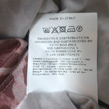 Alessia Zamattio Long Sleeve Dress Pink Leopard Print Ruffled Chiffon Size 42