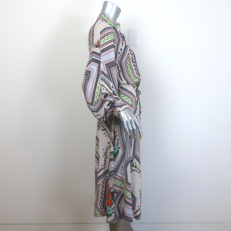 tory burch printed long sleeve dress Printed Silk Shirtdress: Women's Designer Dresses