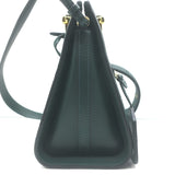 Alexander McQueen The Short Story Croc-Embossed Leather Crossbody Bag Dark Green