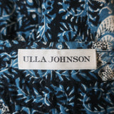 Ulla Johnson Nailah Puff Sleeve Mini Dress Navy Floral Print Cotton-Blend Size 4