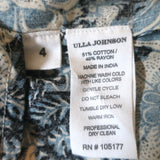 Ulla Johnson Nailah Puff Sleeve Mini Dress Navy Floral Print Cotton-Blend Size 4