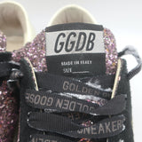 Golden Goose May Leopard-Star Glitter Sneakers Pink/Black Size 37