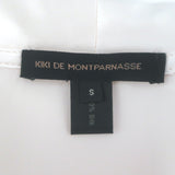 Kiki de Montparnasse Satin Kimono Robe Ivory Silk Size Small