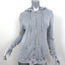 FREECITY Superfluff Lux Zip-Up Hoodie Sweatshirt Light Gray Size 3