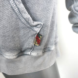 FREECITY Superfluff Lux Zip-Up Hoodie Sweatshirt Light Gray Size 3