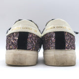 Golden Goose May Leopard-Star Glitter Sneakers Pink/Black Size 37