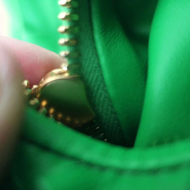 Bottega Veneta Mini Jodie Hobo Bag Parakeet Intrecciato Leather