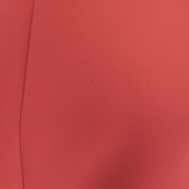 Victoria by Victoria Beckham Flounce Sleeve Top Red Stretch Wool Size US 6