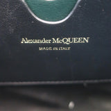 Alexander McQueen The Short Story Croc-Embossed Leather Crossbody Bag Dark Green