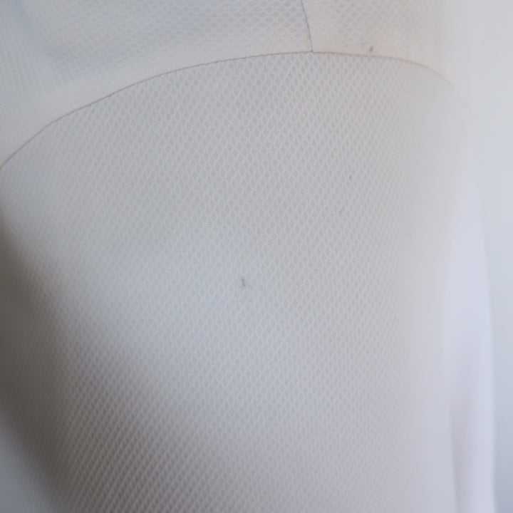 Stella McCartney Cutout-Back Asymmetric Midi Dress White Cotton Pique Size 42