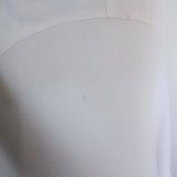 Stella McCartney Cutout-Back Asymmetric Midi Dress White Cotton Pique Size 42