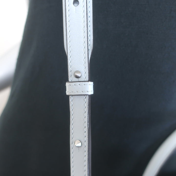 Givenchy Mini Antigona Woven Chain Satchel Sky Blue Leather Crossbody Bag