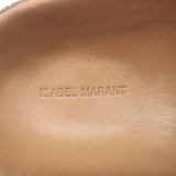 Isabel Marant Lennyo Grommet Studded Slide Sandals Camel Suede Size 37