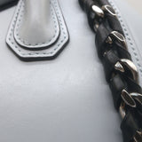 Givenchy Mini Antigona Woven Chain Satchel Sky Blue Leather Crossbody Bag